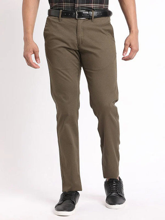 Men Brooklyn Fit Cotton Stretch Trouser