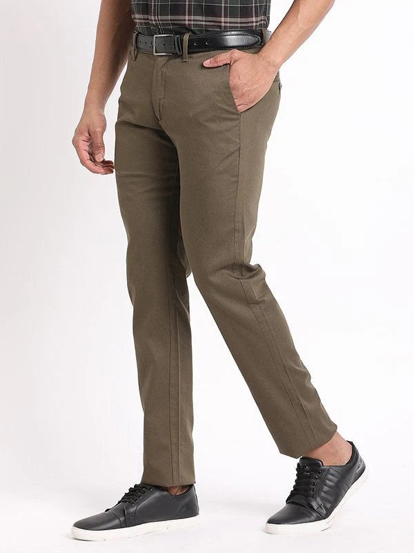 Men Brooklyn Fit Cotton Stretch Trouser