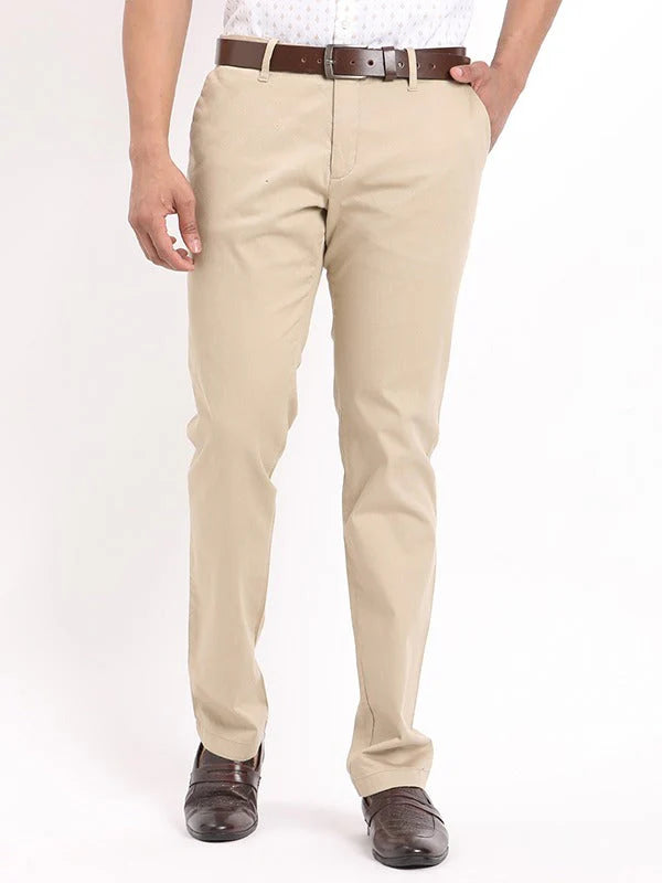 Men Urban Fit Cotton Stretch Trouser