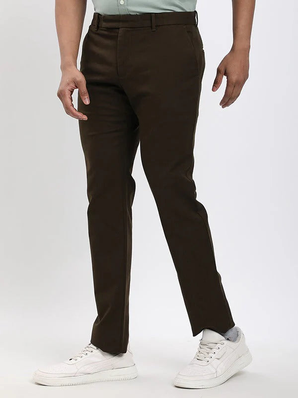 Men Urban Fit Polyester Blend Trouser