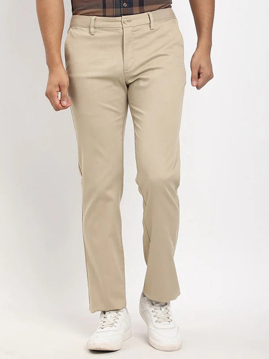 Men Kansas Fit Cotton Stretch Trouser