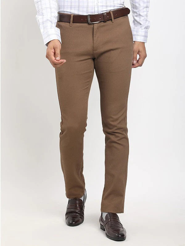 Men Brooklyn Fit Cotton Stretch Trouser