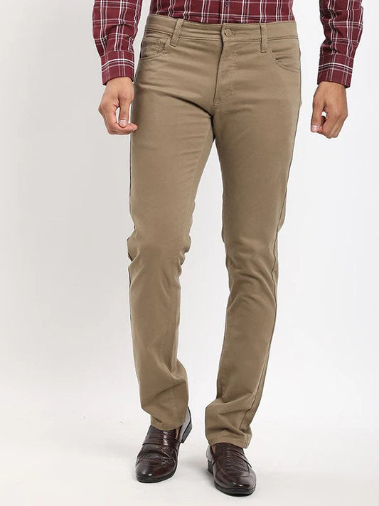 Men Brooklyn Fit Cotton Stretch Trouser