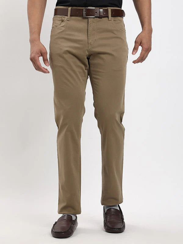 Men Urban Fit Cotton Stretch Trouser