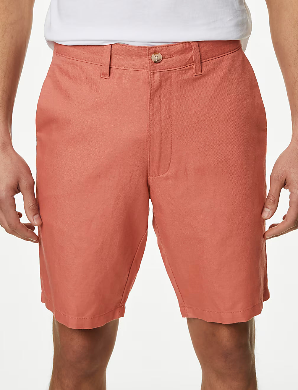 Linen Blend Chino Shorts