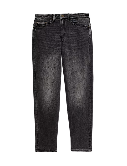 Tapered Fit Vintage Crosshatch Jeans