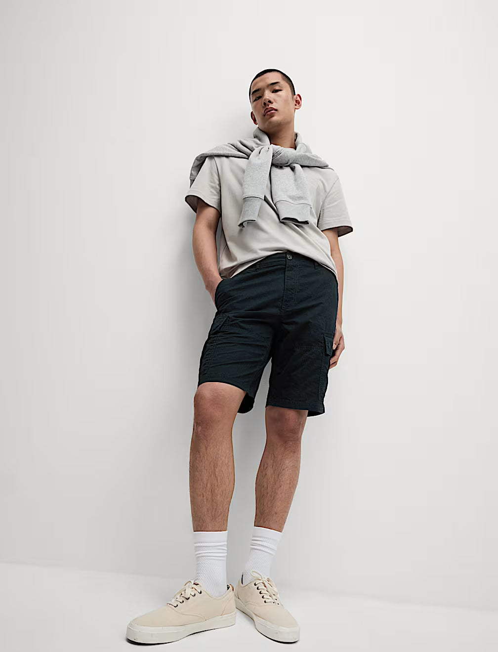 Pure Cotton Lightweight Cargo Shorts