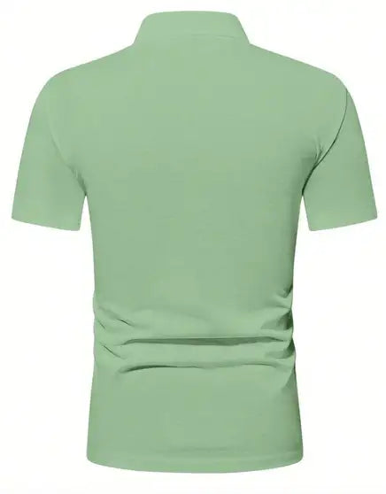 Solid Men Green T-Shirt